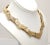 Gold Vintage 1970s Signed Napier Modernist Goldtone Collar Necklace For Sale - Image 8 of 8