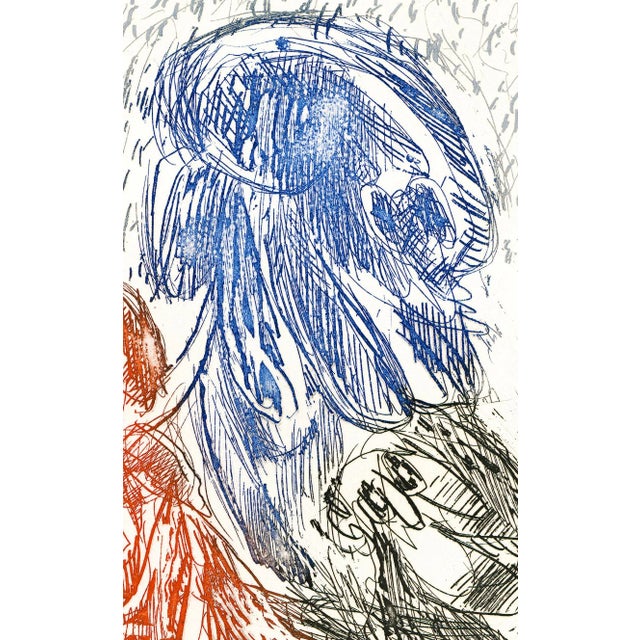 Abstract 1964 Etching by Pierre Alechinsky "à La Gare" (At the Station) For Sale - Image 3 of 5