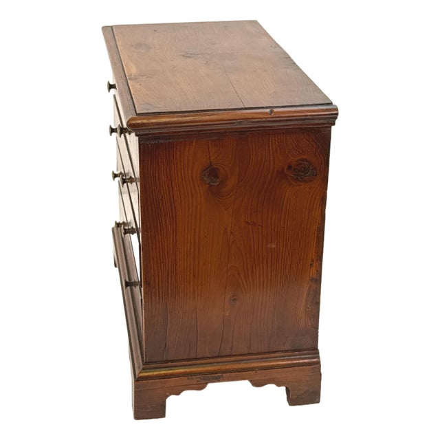 Georgian Yew Wood Miniature Chest of Drawers, 1760s For Sale - Image 6 of 11