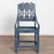 Original Blue Painted and Carved Swedish Chair, Dated 1722 Early 18th-century Swedish pine chair retaining its original...