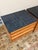 Wood Eucalyptus Wood + Stone Top Nightstands, Pair For Sale - Image 7 of 12