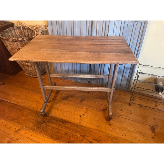 Wood French Bistro Garden Table, 1890s For Sale - Image 7 of 17