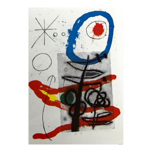 1965 Joan Miro Original Lithograph Dm09151 Derriere Le Miroir