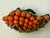 Glass Miriam Haskell Signed Wired Glass Coral Beads & Prong Set Rhinestones Frank Hess For Sale - Image 7 of 10