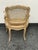 Cream Louis XV Style Cane Armchair, Antique For Sale - Image 8 of 12