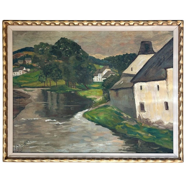 Early 20th Century Antique Framed Oil Painting on Canvas by Leon De Frecheux (1884-1944) For Sale - Image 5 of 18