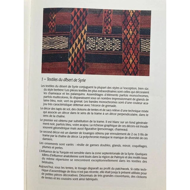 Burgundy Early 20th Century Over the Desert Au Fil Du Désert Textiles From the Nomadic Desert Book For Sale - Image 8 of 11