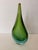 Beautiful mid-century solid glass sommerso teardrop glass object. Layered shades of green, blue and clear glass. Unmarked...
