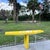 Postmodern Yellow Lacquer Laminate and Lucite Console Table For Sale In West Palm - Image 6 of 8