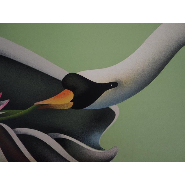 Jean-Paul Donadini, Le cygne et le coquillage, Lithograph For Sale - Image 4 of 8