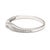 Early 21st Century 0.13ctw Diamond Curved Contour Band Ring, 14k White Gold, Ring Size 6.75 For Sale - Image 5 of 5