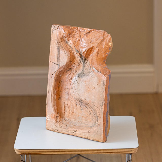 Mid-Century Terracotta Relief After Amedeo Modigliani For Sale In Sacramento - Image 6 of 10