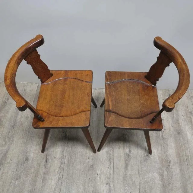 Set of Antique Wooden Chairs For Sale - Image 11 of 16