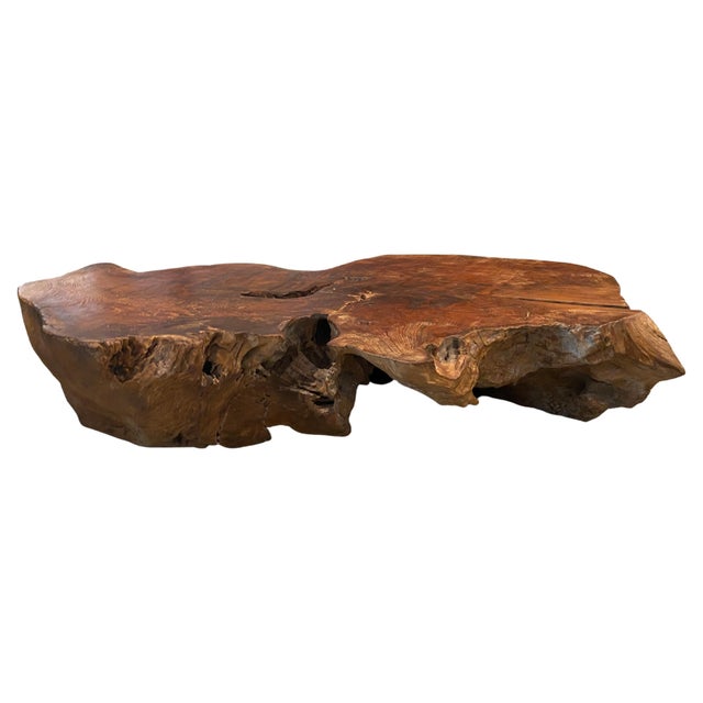 Andrianna Shamaris Sculptural Teak Wood Coffee Table For Sale In New York - Image 6 of 18