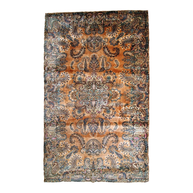 1920s, Handmade Antique Persian Kerman Rug 4.1' X 6.10' For Sale