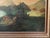 Wood Antique Landscape Painting - Atmospheric Mountains Around a Camp For Sale - Image 7 of 13