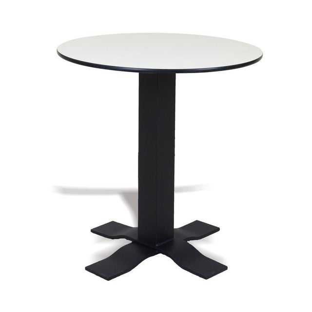 Early 21st Century Bistro High Table in Wrought Iron with Marble Top. Indoor & Outdoor For Sale - Image 5 of 5