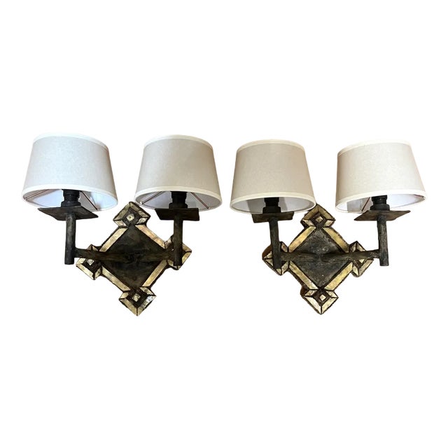 Wall Lights in Resin from Line Vautrin, France, 1960s, Set of 2 For Sale
