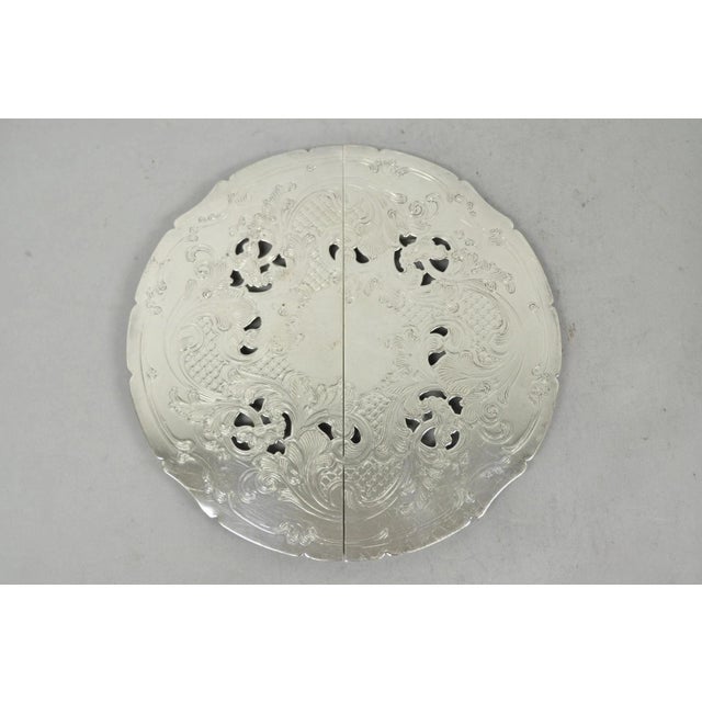 Vintage Gorham Yc49-1 Victorian Silver Plated Expanding Pot Trivet Hot Plate For Sale - Image 11 of 11