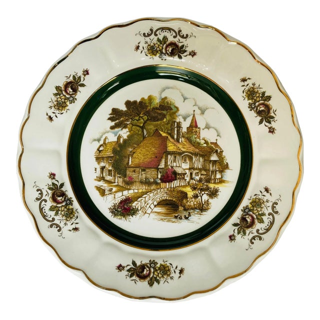 Vintage Ascot Service Plate by Wood and Sons England Decorative Wall Plate For Sale