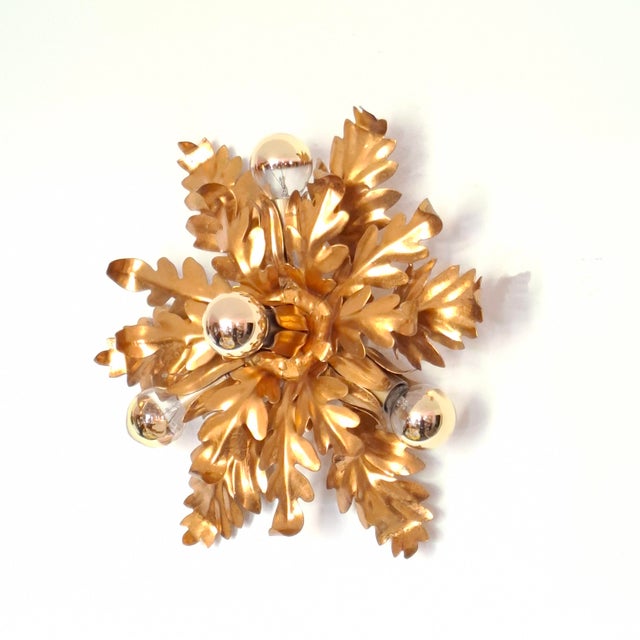 Mid-Century Modern Four-Light Ceiling Lamp, Italian, 1970s For Sale - Image 17 of 18