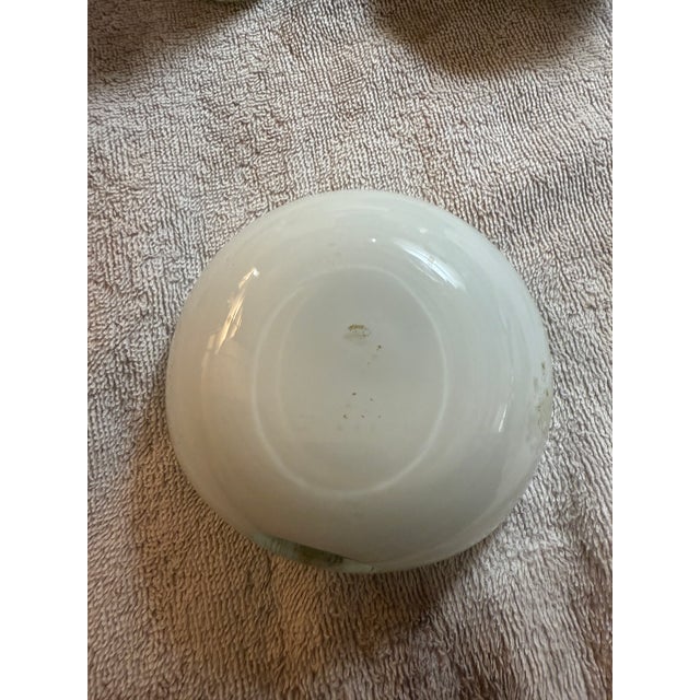 White Mid 20th Century Murano Art Glass Smoking Set, Bullicante White With Gold Flecks For Sale - Image 8 of 18