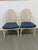 Wood Elinor McGuire for McGuire Furniture Crackled Ice Dining Chairs, Pair For Sale - Image 7 of 12