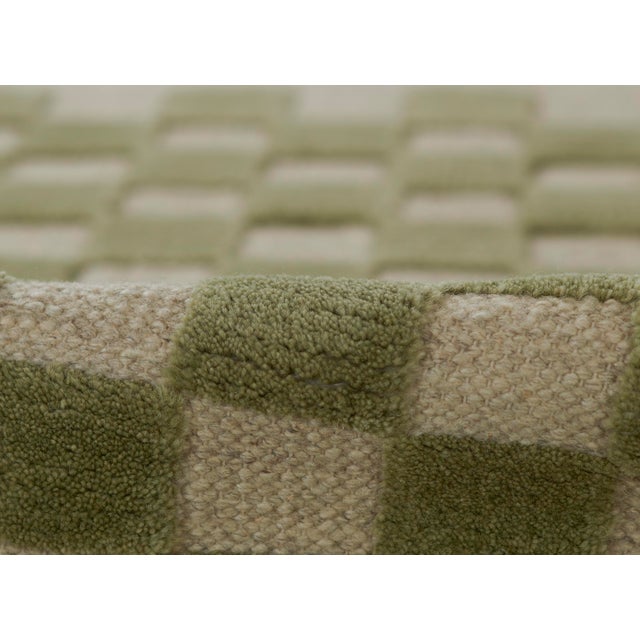 2020s Momeni Willow Green Hand Woven 2'6" X 8' Runner For Sale - Image 5 of 10