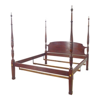 Henkel Harris Mahogany King Poster Bed For Sale