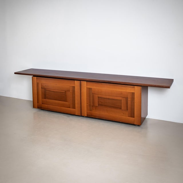 Acerbis Long Sideboard, Model "Sheraton" by Giotto Stoppino and Lodovico Acerbis for Acerbis, Italy, 1970s For Sale - Image 4 of 10