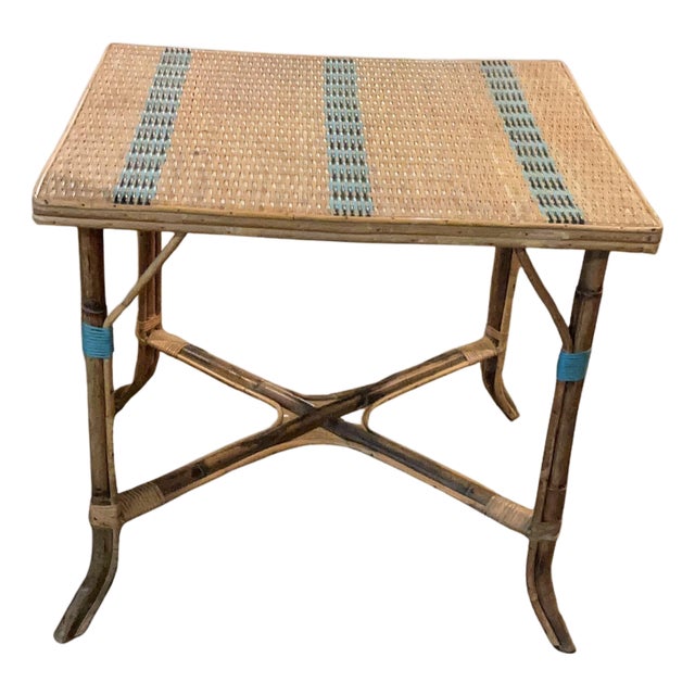 1920’s French Wicker Table For Sale