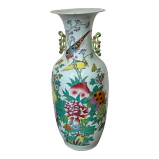 Mid 19th Century Multi-Colored Chinese Vase For Sale