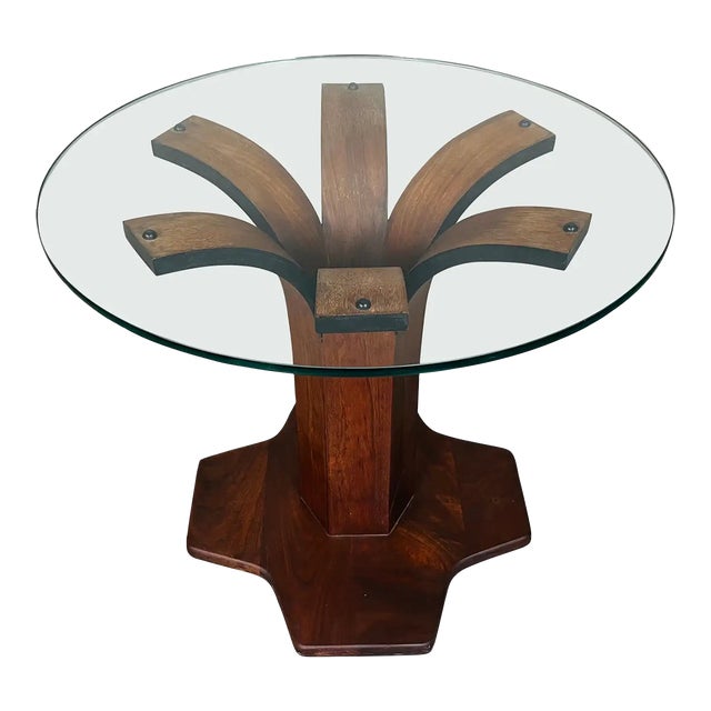 Mid-Century Bentwood Walnut Side Table by Kohler 1960s For Sale