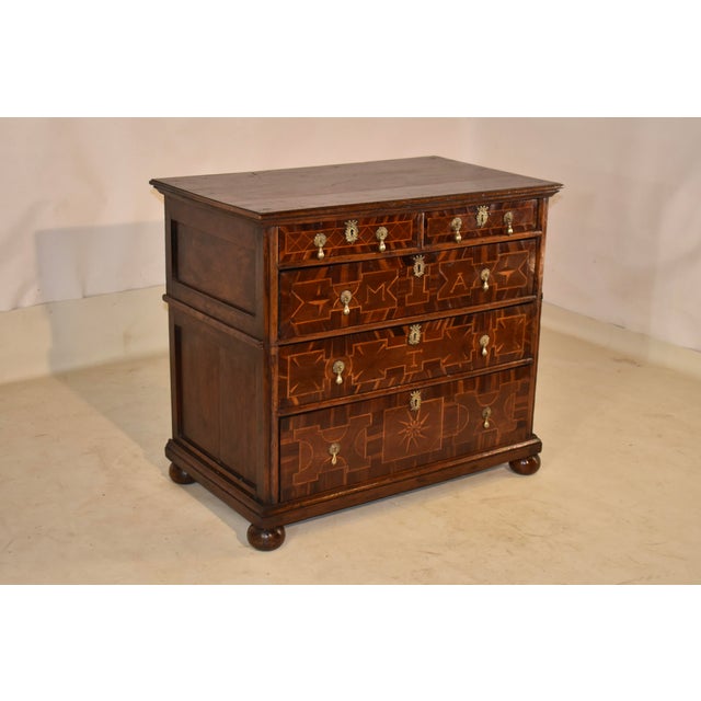 17th Century Period 17th Century Mahogany Chest of Drawers From England For Sale - Image 5 of 10