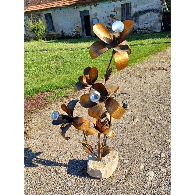 Copper Vintage Red Copper Lamp, 1960s For Sale - Image 8 of 9