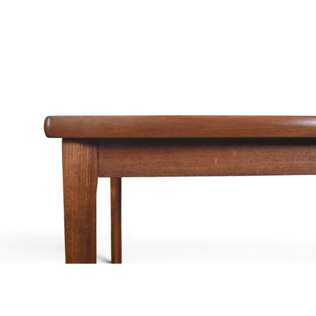 Brown Danish Modern Teak Dining Table by Henning Kjaernulf For Sale - Image 8 of 10