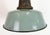 Industrial Petrol Enamel Factory Lamp with Cast Iron Top, 1960s For Sale - Image 4 of 18
