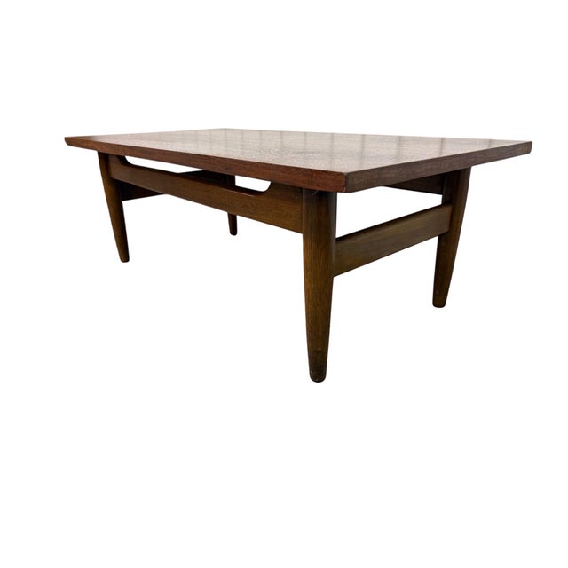 1960s Mid-Century Modern Walnut Coffee Table - Refinished! For Sale - Image 5 of 6