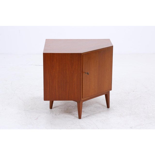 Vintage Corner Chest of Drawers in Teak, 1960s For Sale - Image 12 of 14