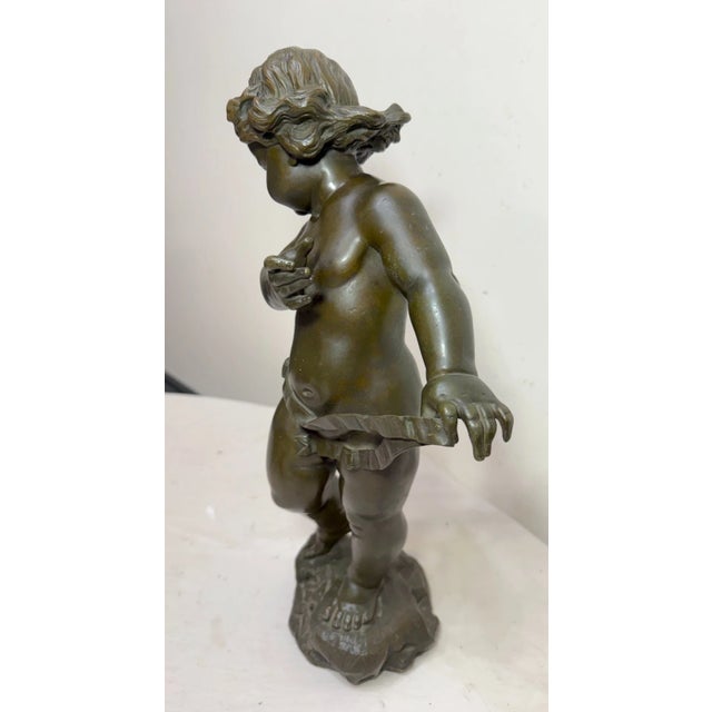 19th Century Large Antique 1800's Valentino Besarel Putti Cherub Bronze Statue Sculpture Art For Sale - Image 5 of 17