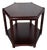 Mid-Century Modern Danish Side Table in Dark Wood For Sale