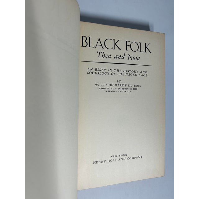 Textile 1930s Illustrated Quarto Book, W. E. Burghardt's Du Bois's Black Folk Then and Now - 2 Pieces For Sale - Image 7 of 14