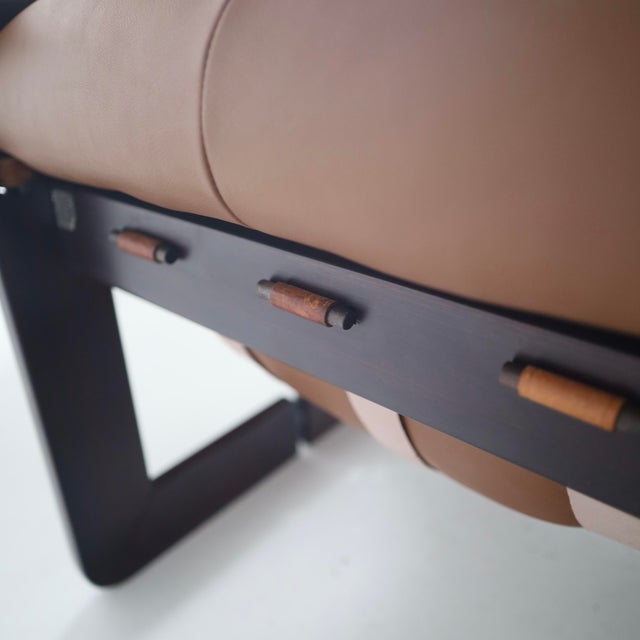 Brown Percival Lafer Mp-97 Chairs + Ottoman, a Set For Sale - Image 8 of 10