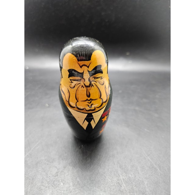 Three (3) Pieces Politician Matryoshka Dolls For Sale - Image 9 of 10
