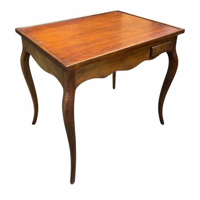 Wood Mid 20th Century Louis XV Style Marquetry Chess & Backgammon Game Table For Sale - Image 7 of 7