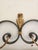 Mid 20th Century Gilt Wrought Iron Floating Console Table/Coat Rack in the Manner of Gilbert Poillerat For Sale - Image 12 of 12