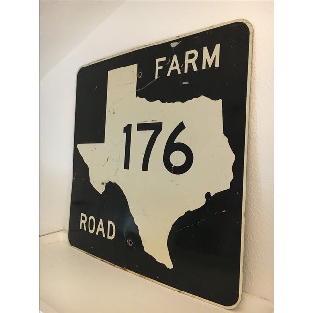 Vintage Texas Farm Road Sign Chairish
