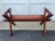 1930s Large Vintage Metal-Topped Rustic Wood Garden Potting Trestle Table For Sale - Image 5 of 15