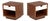 Pair of Gus Design Group Oak Bedside Tables For Sale