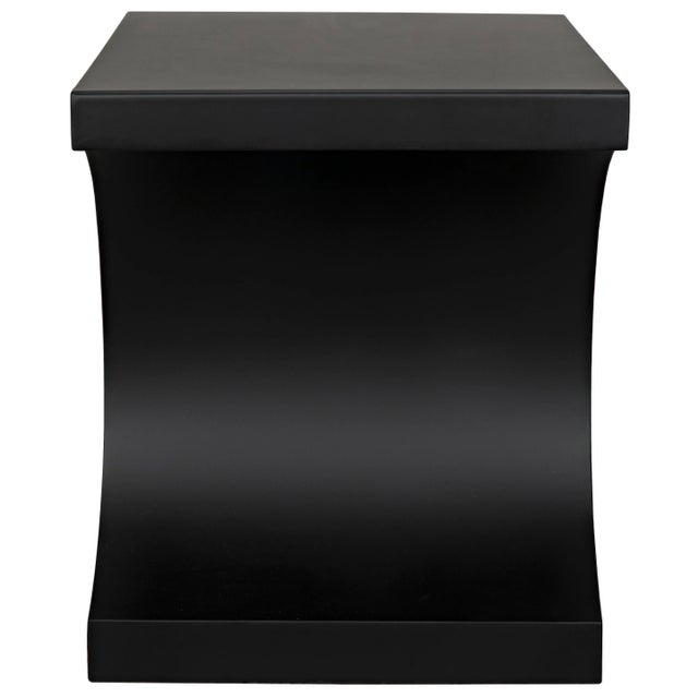 Metal NOIR Alec Side Table in Black Metal For Sale - Image 7 of 12
